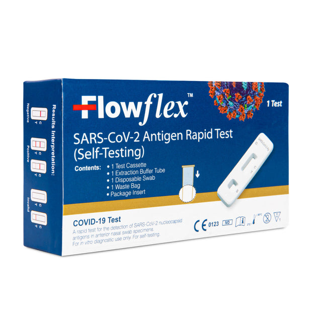 Flowflex One Step Lateral Flow Test Kit - 5 tests for Covid-19