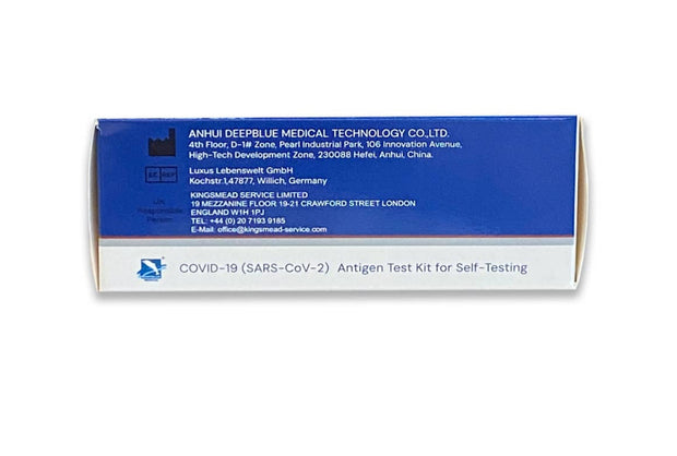 DeepBlue COVID-19 (SARS-CoV-2) Antigen Test Kit (Colloidal Gold) - 5 Pack