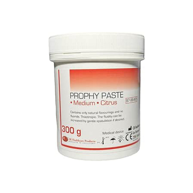 Dental Citrus Flavour Medium Prophylaxis Paste - 300g - DE Healthcare ...