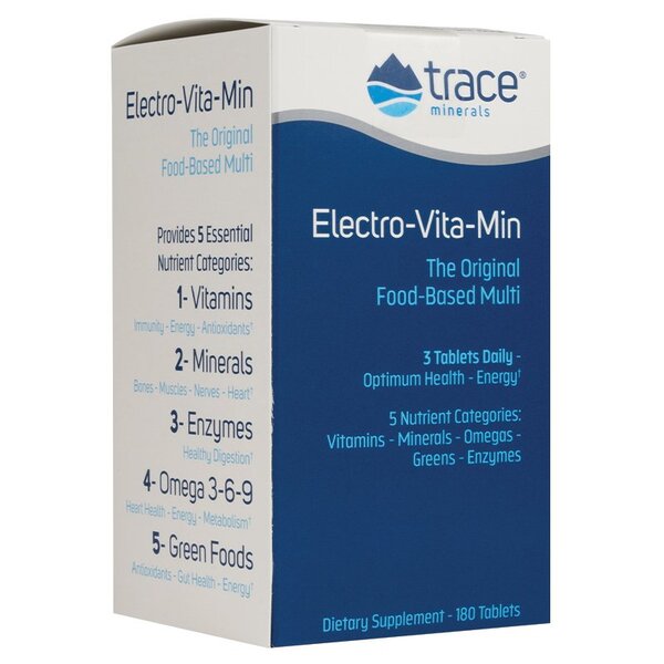 Trace Minerals Electro-Vita-Min – Ionic Trace Minerals | 180 Tablets